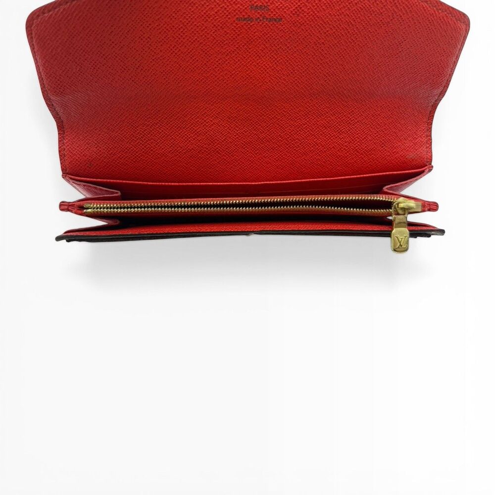 Louis Vuitton Monogram NM Portefeuille Sarah Wallet Red Interior W Certificate - Picture 8 of 12